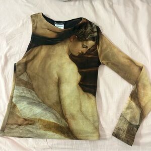 ZARA one shoulder top M